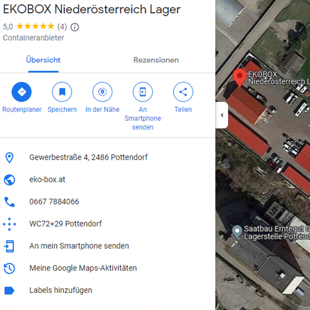 Neuer EkoBox Standort in Niederösterreich